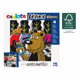 Carioca sametové omálovánky CENTO Graffiti - 4 ks
