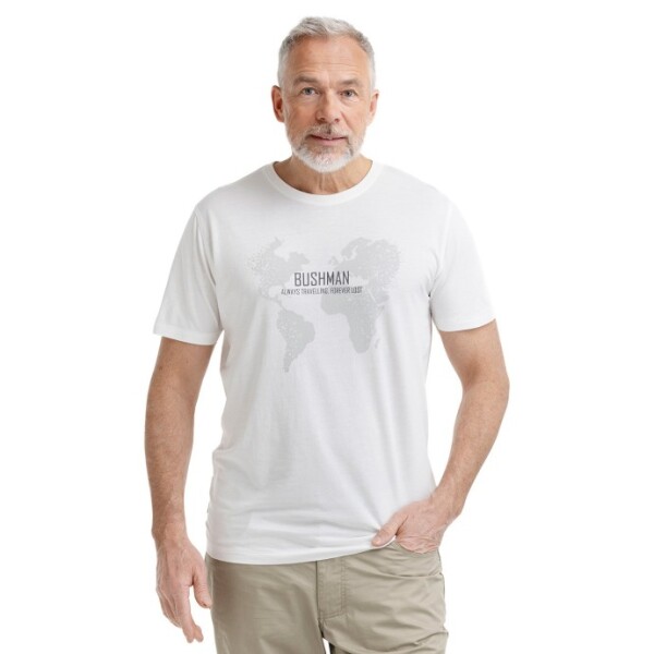 Bushman Pánské tričko Yatto, bílé XXXXL