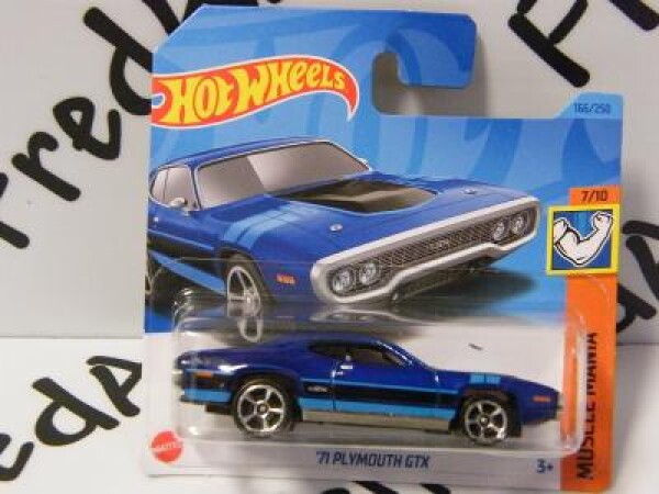 8/23 - '71 PLYMOUTH GTX - Hot Wheels