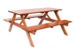 ROJA PIKNIK zahradní set dřevěný - 200 cm - lakovaný