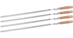 MASTER GRILL Grilovací špíz na šašlik 4 ks / Grilovací špíz / 60 cm (MG134)