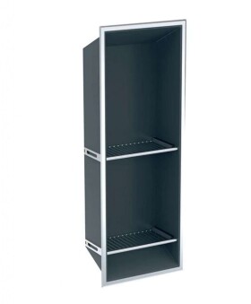 GEBERIT - Výklenek do stěny s policemi, 30x80x14 cm, tmavě šedá 154.291.00.1