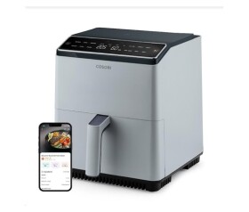 Cosori Dual Blaze 6.4L SMART horkovzdušná fritéza + 5x špíz a gril. rošt, grey