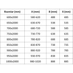 MEXEN - Exo sprchové dveře křídlové 95, transparent, chrom 817-095-000-01-00