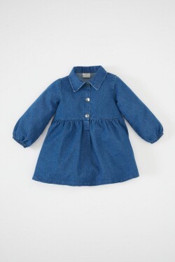 DEFACTO Baby Girl Long Sleeve Jean Dress