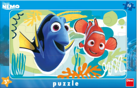 Puzzle deskové Nemo a Dory 15 dílků