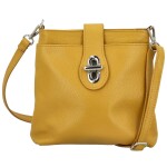 Dámská kožená crossbody kabelka Lara sweet new, žlutá