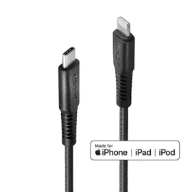 Lindy USB-C na Lightning černá / Kabel / 0,5 m / MFi certifikace / zesílený (31285)