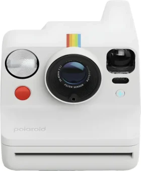 Polaroid Now+ Gen 3 bílá / Fotoaparát pro okamžitou fotografii / Bluetooth / Automatické ostření / Blesk (9161)
