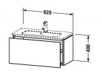 DURAVIT - L-Cube Umyvadlová skříňka Compact, 40x82x39 cm, 1 zásuvka, lesklá bílá LC615702222