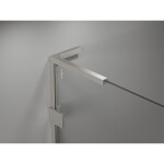 MEXEN/S - Lunar L Duo sprchový kout dveře křídlové 105 x 90 cm, transparent, nikl kartáčovaný 834L-105L-090P-97-00