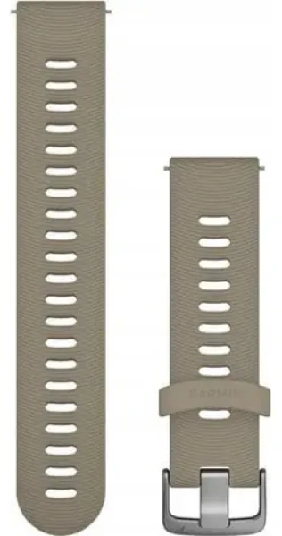 Garmin Řemínek silikonový pískový, ocelově stříbrná přezka / Řemínek / Quick Release 20 mm (010-11251-0Z)