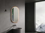 Zrcadlo se senzorem SAT Aurum 40x80 cm rose gold SATZAUR4080BRG SATZAUR4080BRG
