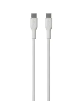 Puro Soft bílá / Datový kabel USB-C - USB-C / 60 W / 1,5 m