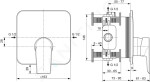 IDEAL STANDARD - Tesi Baterie pod omítku, chrom A6585AA