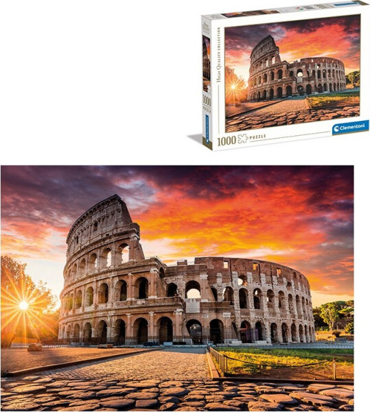 Puzzle Západ slunce Římě 1000 Clementoni