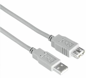 Hama 200906 prodlužovací USB 2.0 kabel 3 m šedá / nebalený (200906-H)