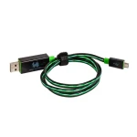 RealPower USB kabel USB 2.0 USB-A - Micro-B 75 cm LED zelená (4040895876560)