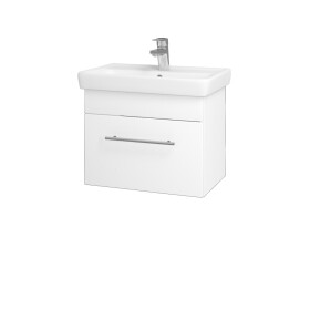 Dřevojas - Koupelnová skříňka SOLO SZZ 55 - M01 Bílá mat / Úchytka T02 / M01 Bílá mat 205485B