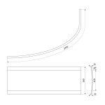 POLYSAN - NAOS L, R 180 panel čelní 46312