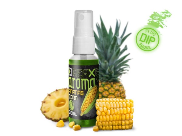 Delphin Dipovací sprej AromaX 30ml - Kukuřice - Ananas/fluo zelená,Delphin Dipovací sprej AromaX 30ml - Kukuřice - Ananas/fluo zelená
