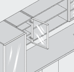 BLUM 70T5550.TL naložený Tip-on vrut 120° (12023)