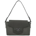 Módní dámská koženková kabelka na rameno Harper, tmavě šedá