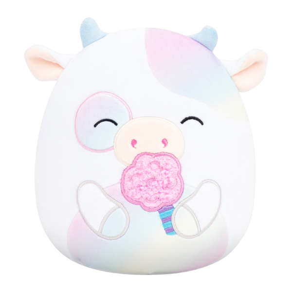 SQUISHMALLOWS Kráva s cukrovou vatou - Belozi, 13 cm