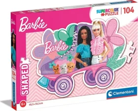 Clementoni Obrysové PUZZLE Barbie: Brusle