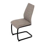 Jídelní židle, hnědá, látka, DCL-438 BR2