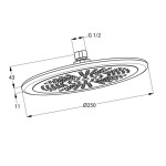 KLUDI - Freshline Hlavová sprcha, průměr 25 cm, chrom 6751105-00