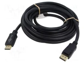Goobay DisplayPort 2.0/2.1 5m černá / Kabel / 8K/120Hz / 40 Gbit/s / HDCP 2.2 (74750)
