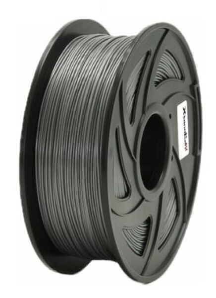 XtendLan PETG filament stříbrná / struna pro 3D tiskárnu / PETG / 1.75mm / 1kg   (3DF-PETG1.75-SL 1kg)