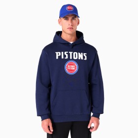 New Era Pánská mikina Detroit Pistons NBA Team Logo Hoodie Sweatshirt Velikost: L
