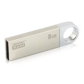 GOODRAM UUN2 stříbrná 8GB / Flash disk / USB 2.0 / čtení:20MBs / zápis: 5MBs (UUN2-0080S0R11)