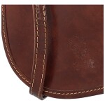 Malá dámská kožená crossbody Lorentii, hnědá