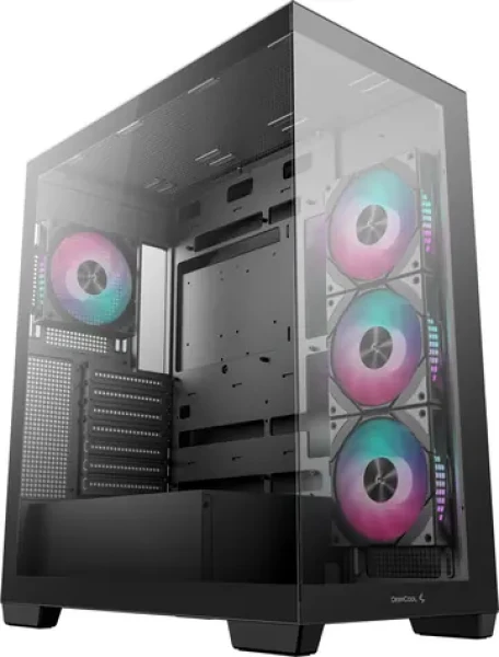 Deepcool CG580 4F ARGB černá / Skříň / 2x USB 3.2 Gen2 + USB-C / průhledná bočnice / bez zdroje (R-CG580-BKADA4-G-1)