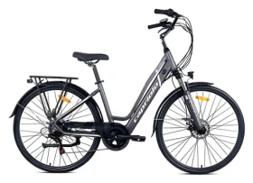 Capriolo E-City Lady 28 šedo olivová / Elektrokolo (925811)