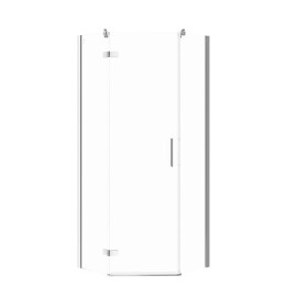 CERSANIT - Pětiúhelný sprchový kout JOTA 80X80X195, LEVÝ, průhledné sklo S160-010