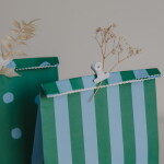 Eulenschnitt Papírový sáček Stripes and Dots 21 × 15 cm – set 6 ks, multi barva, papír