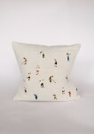Fine Little Day Povlak na polštář Golfers 48 × 48 cm, béžová barva, textil