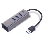 Renkforce síťový adaptér / rozbočovač 1 GBit/s USB-C® 5Gbps, LAN (až 1 Gbit/s), USB 3.2 Gen 1 (USB 3.0)