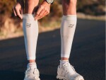 Kompresní lýtkové Compressport R2 Oxygen WHITE/NEBEL GREY Velikost: cm obvod lýtka