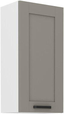 Horní skříňka Luna 45 G-90 1F Barva korpusu: Bílá, Barva dvířek: Clay Grey