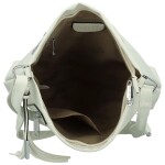 Stylová dámská koženková crossbody kabelka Bessy, krémová