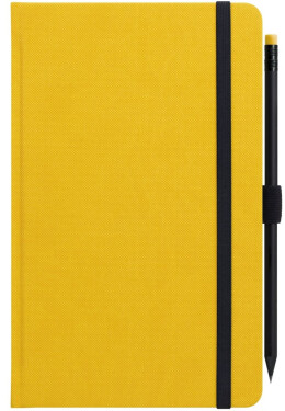 Notes s tužkou - žlutý