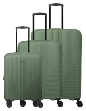 Travelite Air Stripe S exp, M exp, L Green S: 40/47 l / M: 75/86 l / L: 104 L TRAVELITE-7000342-80