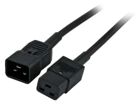 EFB C20-C19 černá / Prodlužovací kabel / 1,8 m / 16 A / 250 V (EK519.1,8)