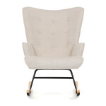 Houpací křeslo, béžová, látka, AK-373 CRM2