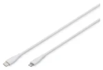 Digitus bílá / Nabíjecí a datový kabel / USB-C - Lightning / MFI / PD 60W / 1 m (AK-600110-010-W)